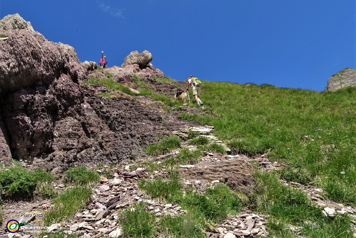 56 Salendo dal Passo di Valsanguigno-W in vetta al Pizzo Farno .JPG